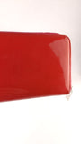 Chanel Red Patent Leather Zippy Wallet - R0328