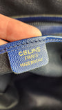 Celine Blue Leather Rounded Shoulder Bag - G0578