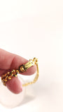 Celine Gold Tone Macadam Chain Bracelet - G0549