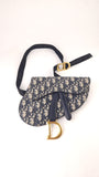 Christian Dior Navy Trotter Print Saddle Belt Bag - R0303