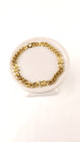 Celine Gold Tone Macadam Chain Bracelet - G0549