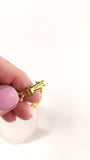 Celine Gold Tone Macadam Chain Bracelet - G0549