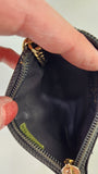 Chanel Black Textured Leather Key Cles Pouch - G0391