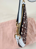 Miu Miu Beige, Red & Black Shoulder Bag - G0649