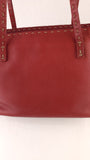 Fendi Selleria Red Leather Tote - G0715