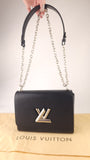 Louis Vuitton Black Epi LV Twist Shoulder Bag - R0015