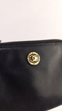 Chanel Black Textured Leather Key Cles Pouch - G0391