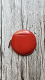 Loewe Red Leather Round Coin Case - 3723
