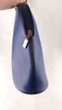 Celine Blue Leather Rounded Shoulder Bag - G0578