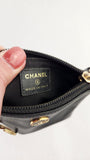 Chanel Black Textured Leather Key Cles Pouch - G0391
