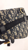 Christian Dior Navy Trotter Print Saddle Belt Bag - R0303