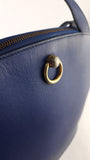 Celine Blue Leather Rounded Shoulder Bag - G0578