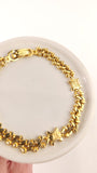 Celine Gold Tone Macadam Chain Bracelet - G0549