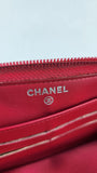 Chanel Red Patent Leather Zippy Wallet - R0328