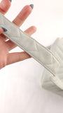 Chanel Light Blue Lamb Skin V Stitch Shoulder Bag - 3448