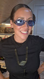 Chanel Coco Mark Purple and Blue Sunglasses - 3692