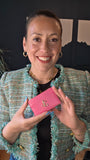 Jimmy Choo Pink Leather Card Case - G0472