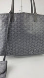 Goyard Grey St Louis Tote w/ Pouch - G0307