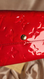 Louis Vuitton Pink/Coral Vernis Sarah Wallet - 2271