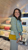 Chanel Matelasse Golden Yellow Lambskin Chain Shoulder Bag - 3489