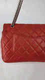 Chanel Matelasse Red Lambskin Double Flap Shoulder Bag - G0465
