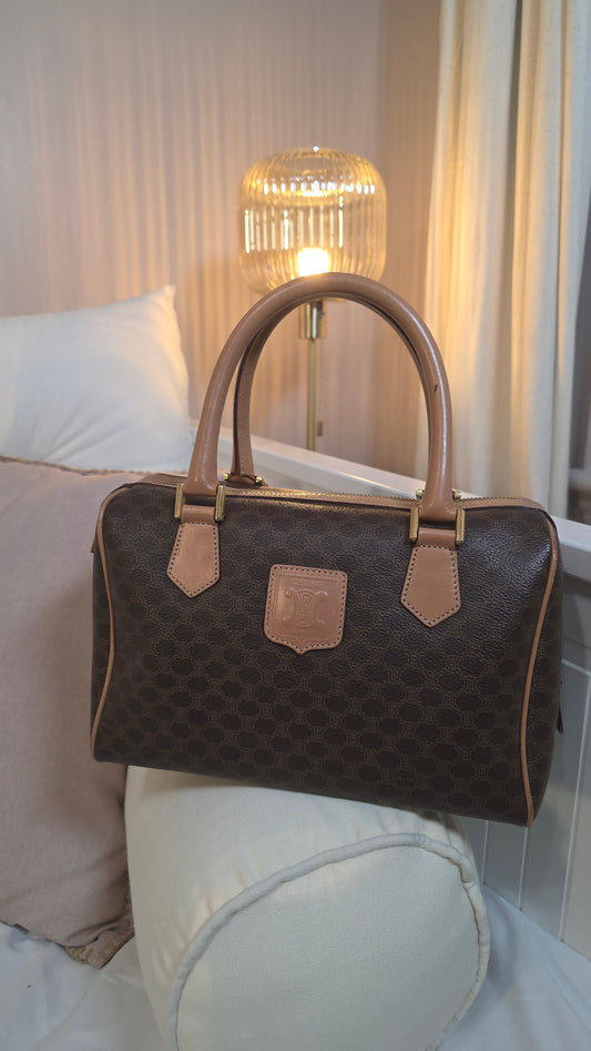Celine Brown Macadam Handbag - 3269