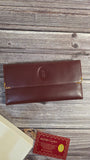 Cartier Burgandy Leather Long Wallet - 3304