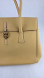 Salvatore Ferragamo Yellow Leather Handbag - R0165