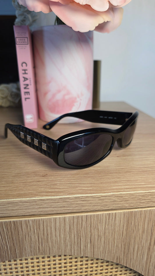 Chanel Black Plastic Sunglasses - G0662