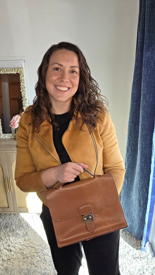 Hermes Sac a Depeches 27 Brown Handbag - G0275