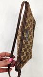 Gucci GG Brown/Beige Canvas Boat Shoulder Bag - 3325