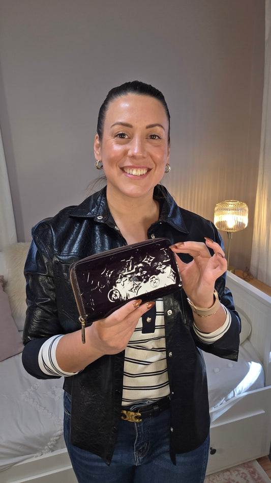 Louis Vuitton Monogram Vernis Amarante Zippy Wallet - 3118