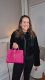 YSL Pink Leather 2way Hand/Shoulder Bag - 3239