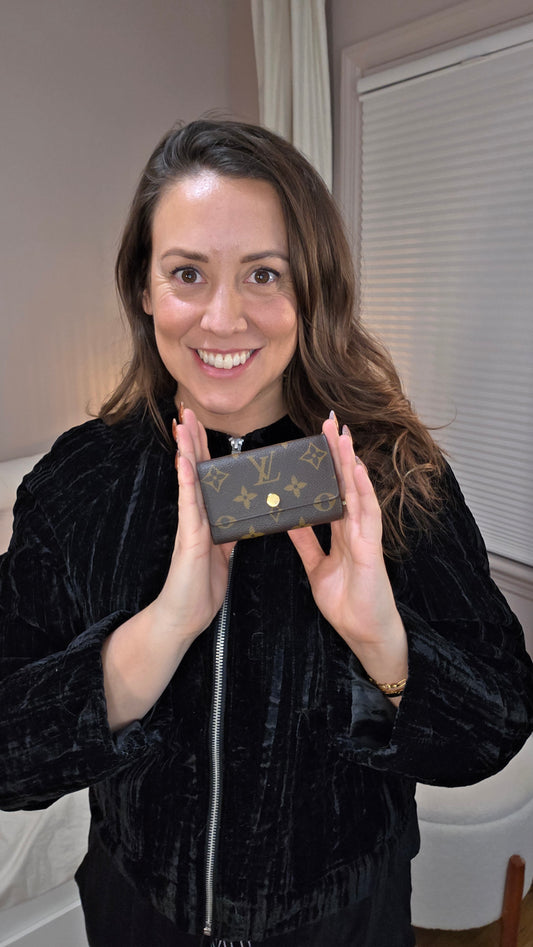 Louis Vuitton Monogram 6 Ring Key Case with Purple Interior - G0268