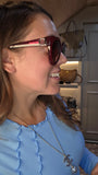 Salvatore Ferragamo Plum/Purple Plastic Sunglasses - G0771