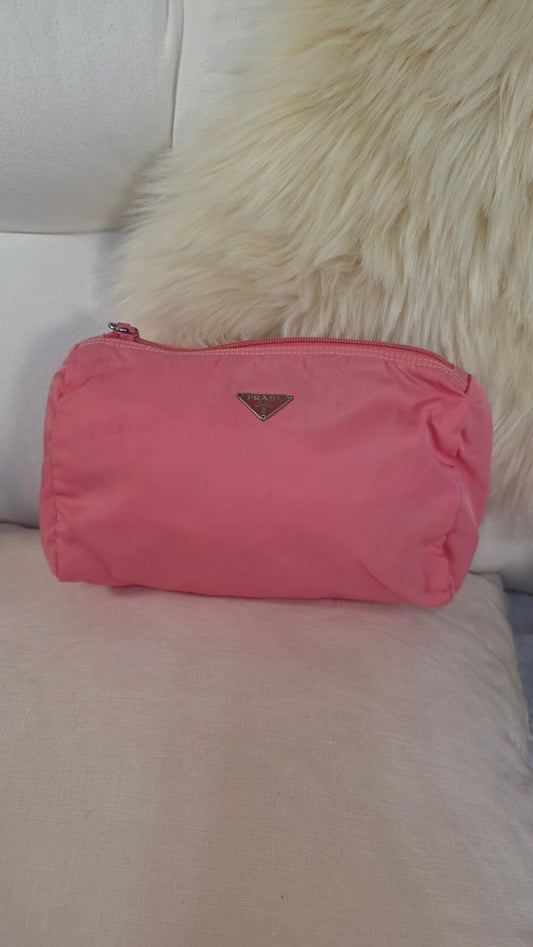 Prada Pink Nylon Pouch - 3290