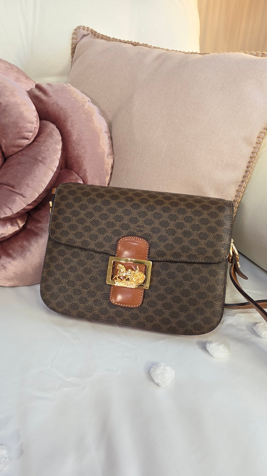 Celine Macadam Horse & Carriage Shoulder Bag - 2931