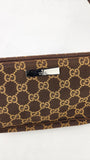 Gucci GG Brown/Beige Canvas Boat Shoulder Bag - 3325