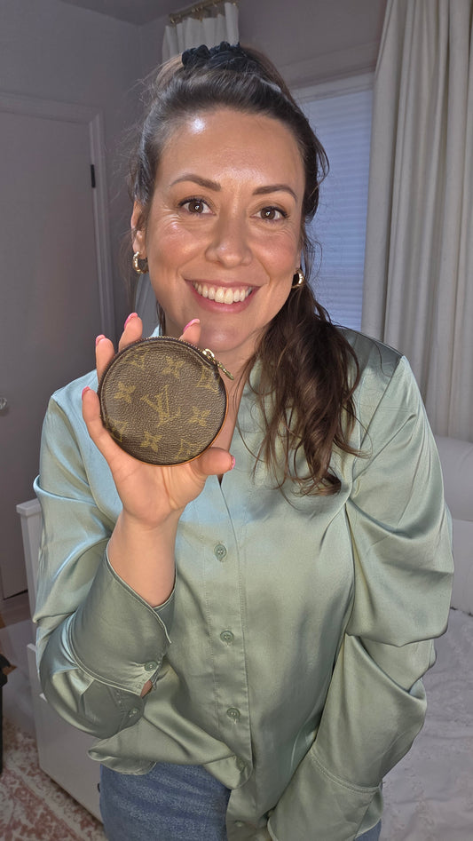 Louis Vuitton Monogram Round Coin Purse - 3334