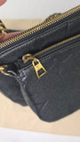 Louis Vuitton Black Empriente Leather Multi Pochette - 3323