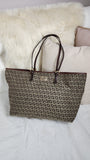 Fendi Zucchino Brown Canvas Tote - 2729