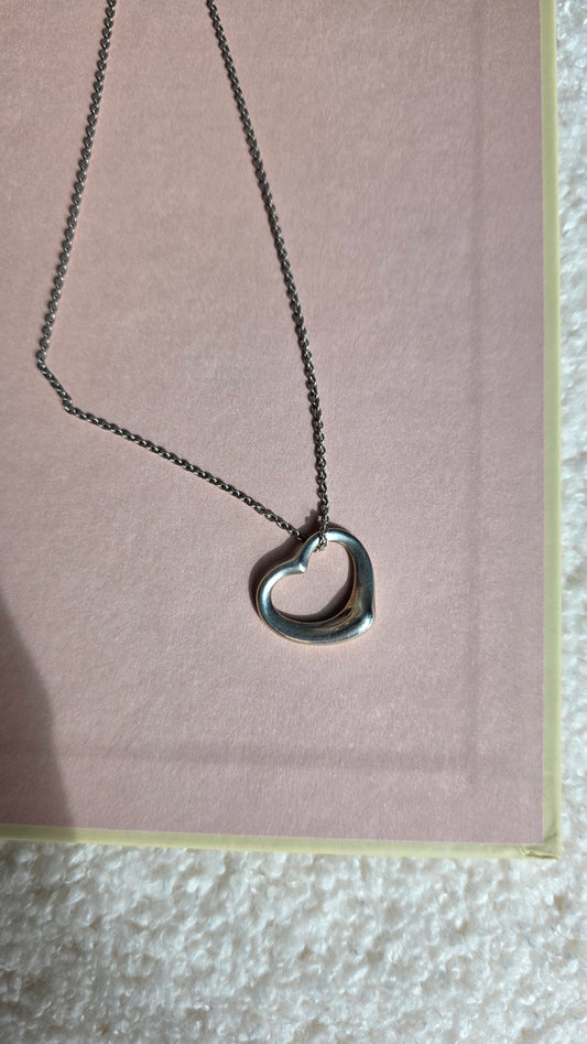 Tiffany & Co. Elsa Peretti Open Heart Necklace - G0312