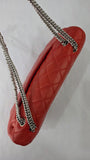 Chanel Matelasse Red Lambskin Double Flap Shoulder Bag - G0465