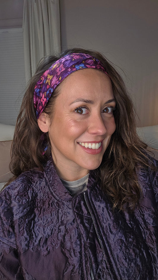 Louis Vuitton Multicolor Purple Bandeau and Ring- 3316