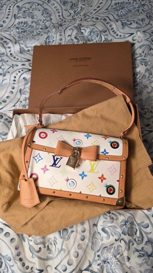 Louis Vuitton Monogram Multicolor White 'Eye Need You' Shoulder Bag - 3382
