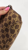 Gucci GG Brown/Beige Canvas Boat Shoulder Bag - 3325