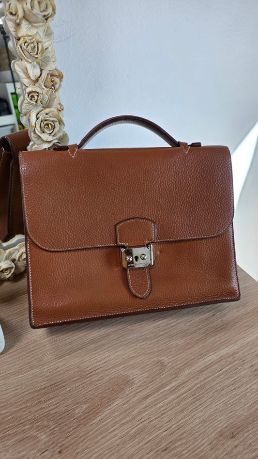 Hermes Sac a Depeches 27 Brown Handbag - G0275