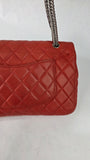 Chanel Matelasse Red Lambskin Double Flap Shoulder Bag - G0465