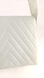 Chanel Light Blue Lamb Skin V Stitch Shoulder Bag - 3448
