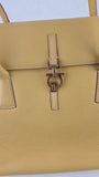 Salvatore Ferragamo Yellow Leather Handbag - R0165